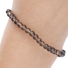 4mm Smoky Quartz A and B Grade Bead Bracelet