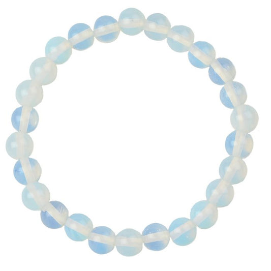 8mm Opalite Bead Bracelet