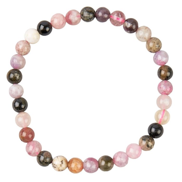 6mm Bead Bracelet Tourmaline