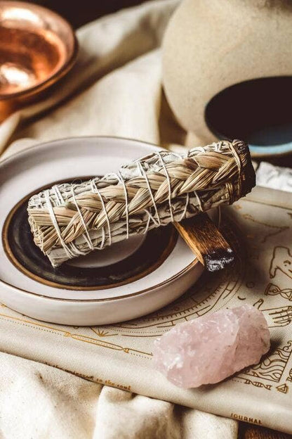 White Sage & Sweetgrass Smudge