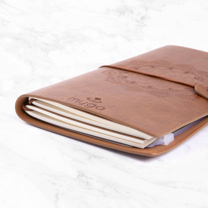 Myga Crystal Notebooks in Singles : Chakra Brown