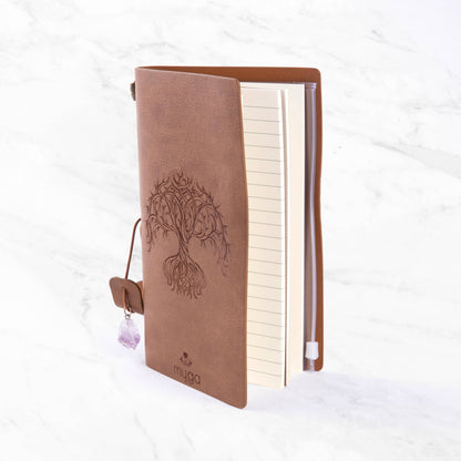 Myga Crystal Notebooks in Singles : Chakra Brown