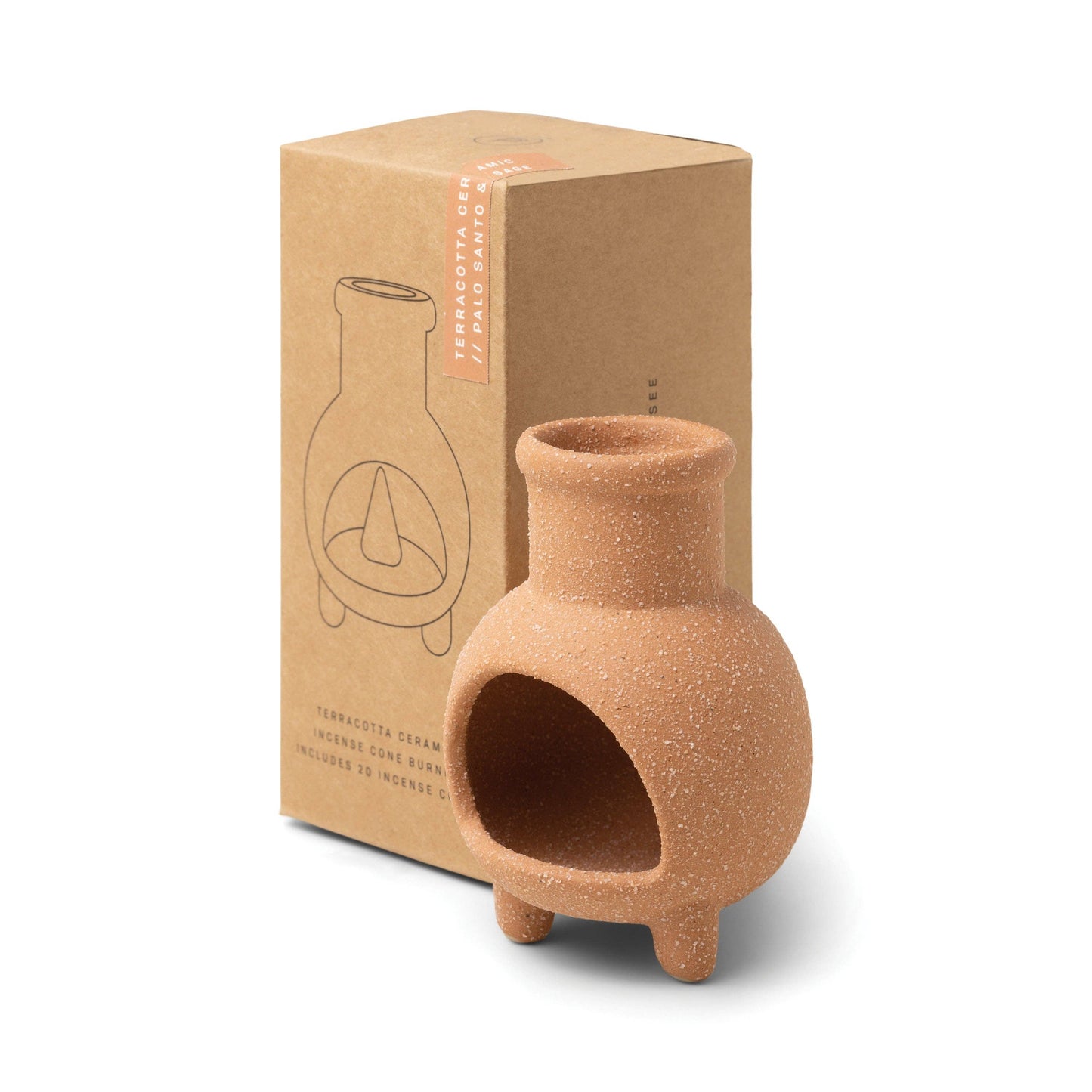 Paddywax Chiminea Incense Holder+Scent Set - Palo Santo