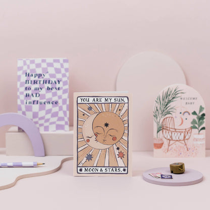 Sun, Moon & Stars Card | Valentine's Card | Love Cards