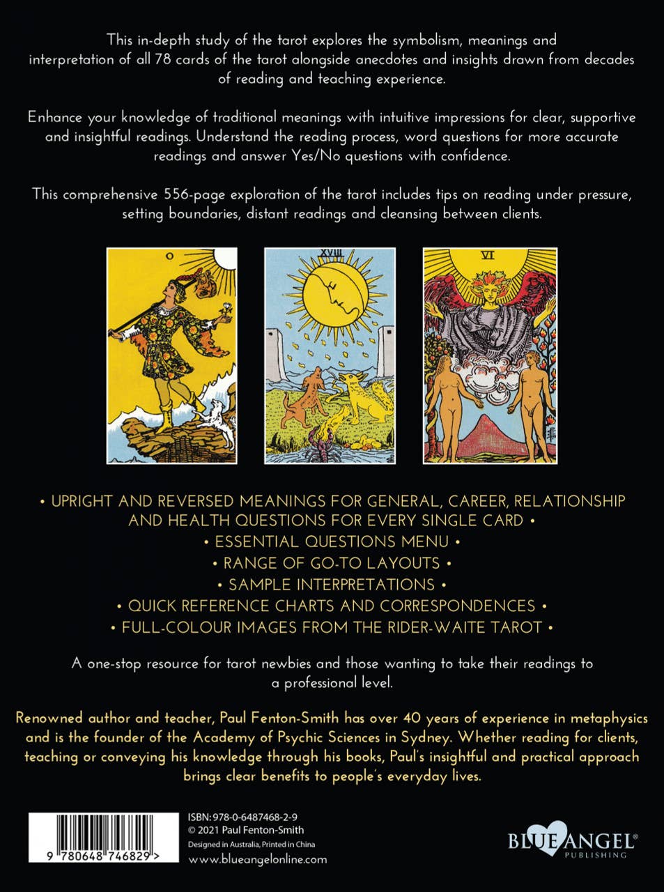 Advanced Tarot Book Blue Angel