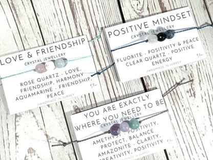 Crystal Support Bracelets: Self Care