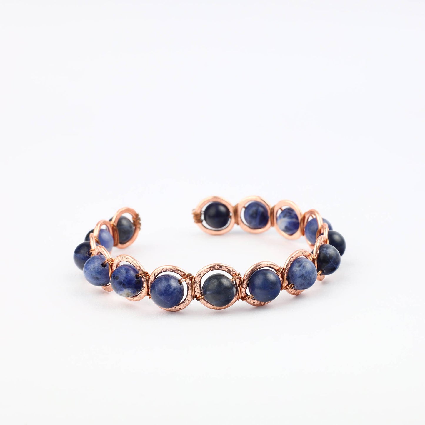 Copper & Sodalite Crystal Bracelet