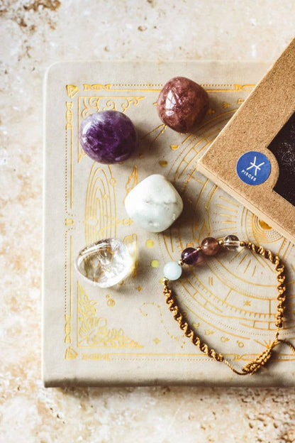 Zodiac Crystal & Bracelet Gift Set : Libra