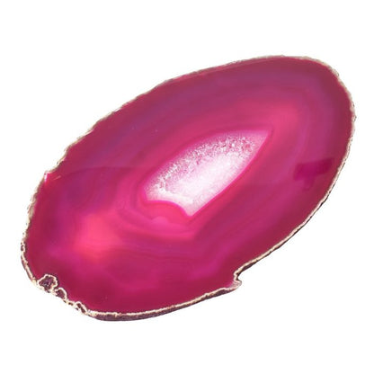 A7 Pink Agate Slice, 5.5" to 6"