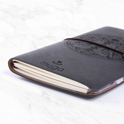 Myga Crystal Notebooks in Singles : Mandala Tan