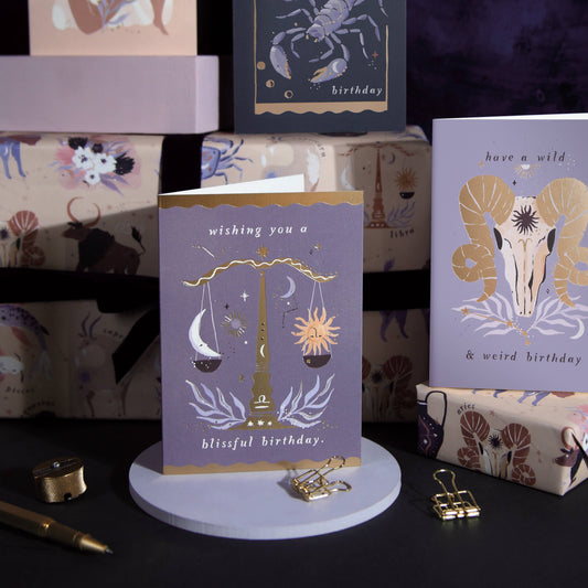 Ram Zodiac Birthday Card | Aries Star Sign | Astrology Cards