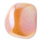 Tangerine Aura Medium Tumblestone 20-30mm, China