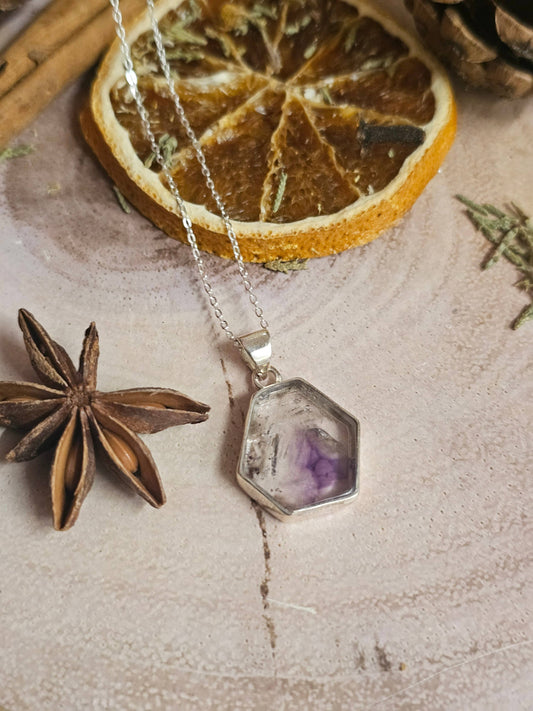 Amethyst Slice Pendant - 4.22g