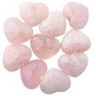 Rose Quartz Hearts 25x30mm Tiny