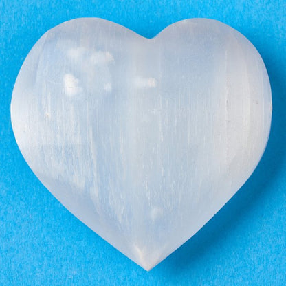 Selenite Heart 45-50mm