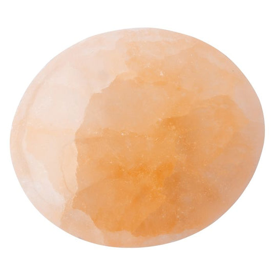 Selenite Orange Small Palmstone 50mm