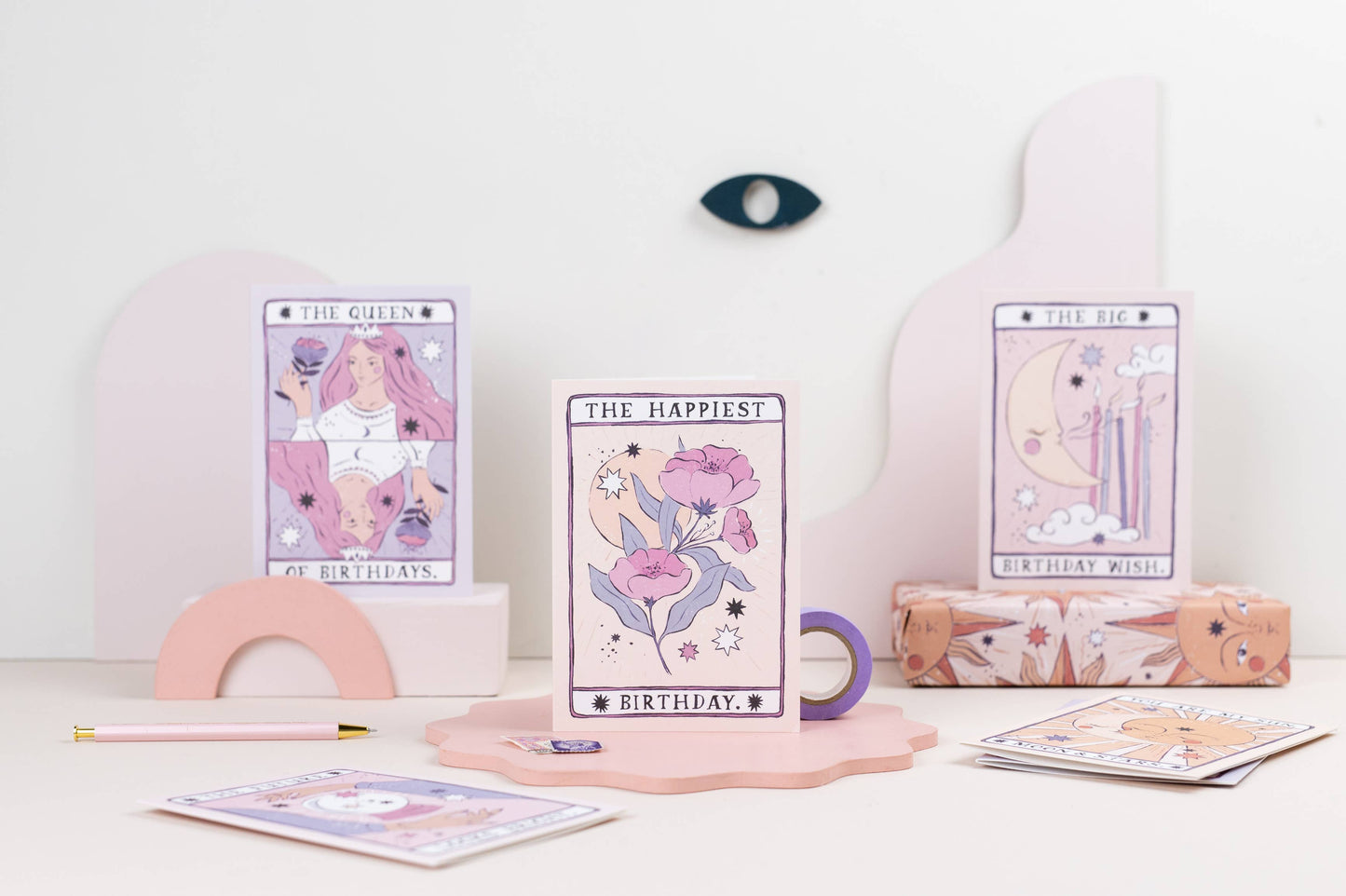 Tarot Flower Birthday Card | Tarot Card | Floral Cards