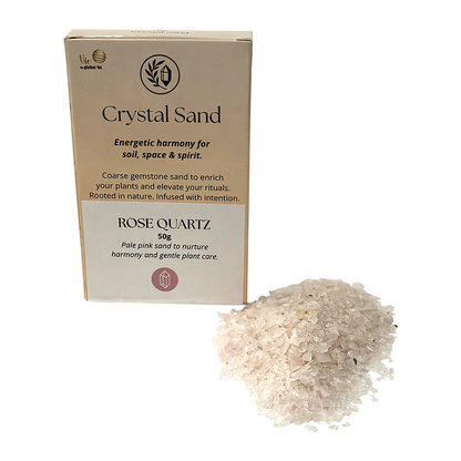 Crystal Sand for Plants, 50g: Rose Quartz