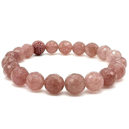 Stosa Strawberry Quartz Diffuser Bracelet SP