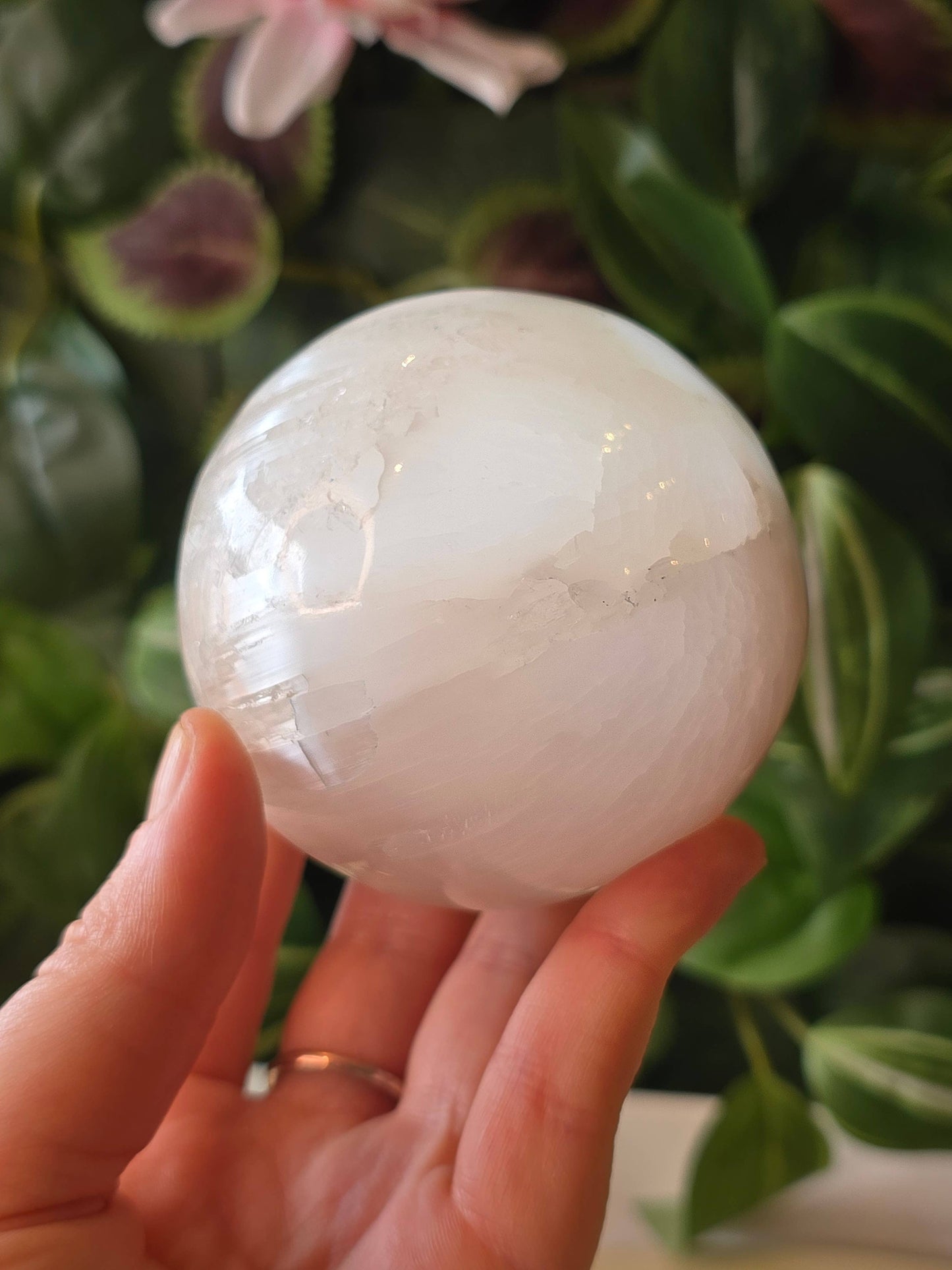 Selenite Sphere - 525g - 70-75cm