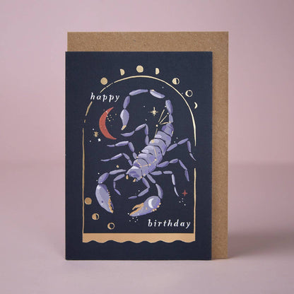 Scorpion Zodiac Birthday Card | Scorpio Star Sign Cards