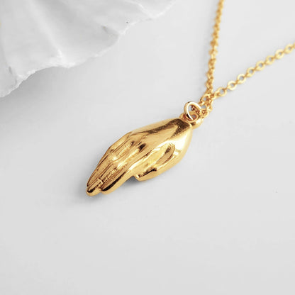 Boho Charm Hand Necklace Jewelry: 16 - 18 inches