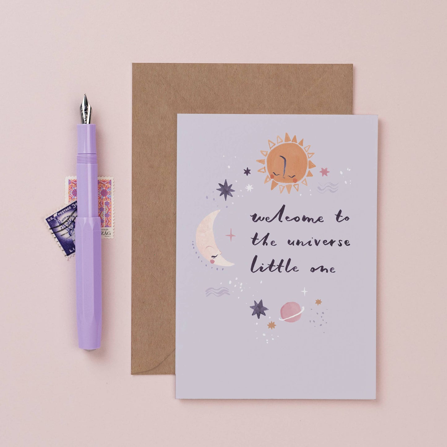 Universe New Baby Card | Gender Neutral Baby Card | Unisex