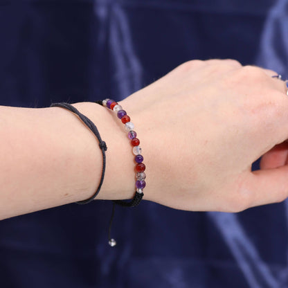 Zodiac Crystal Candle with Gemstone Bracelet - Virgo