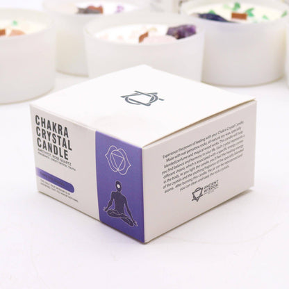 Chakra Crystal Candle - Third Eye Chakra