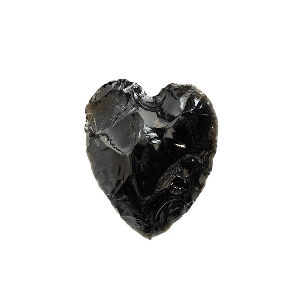 Faceted Small Crystal Heart, 2-3cm: Opalite