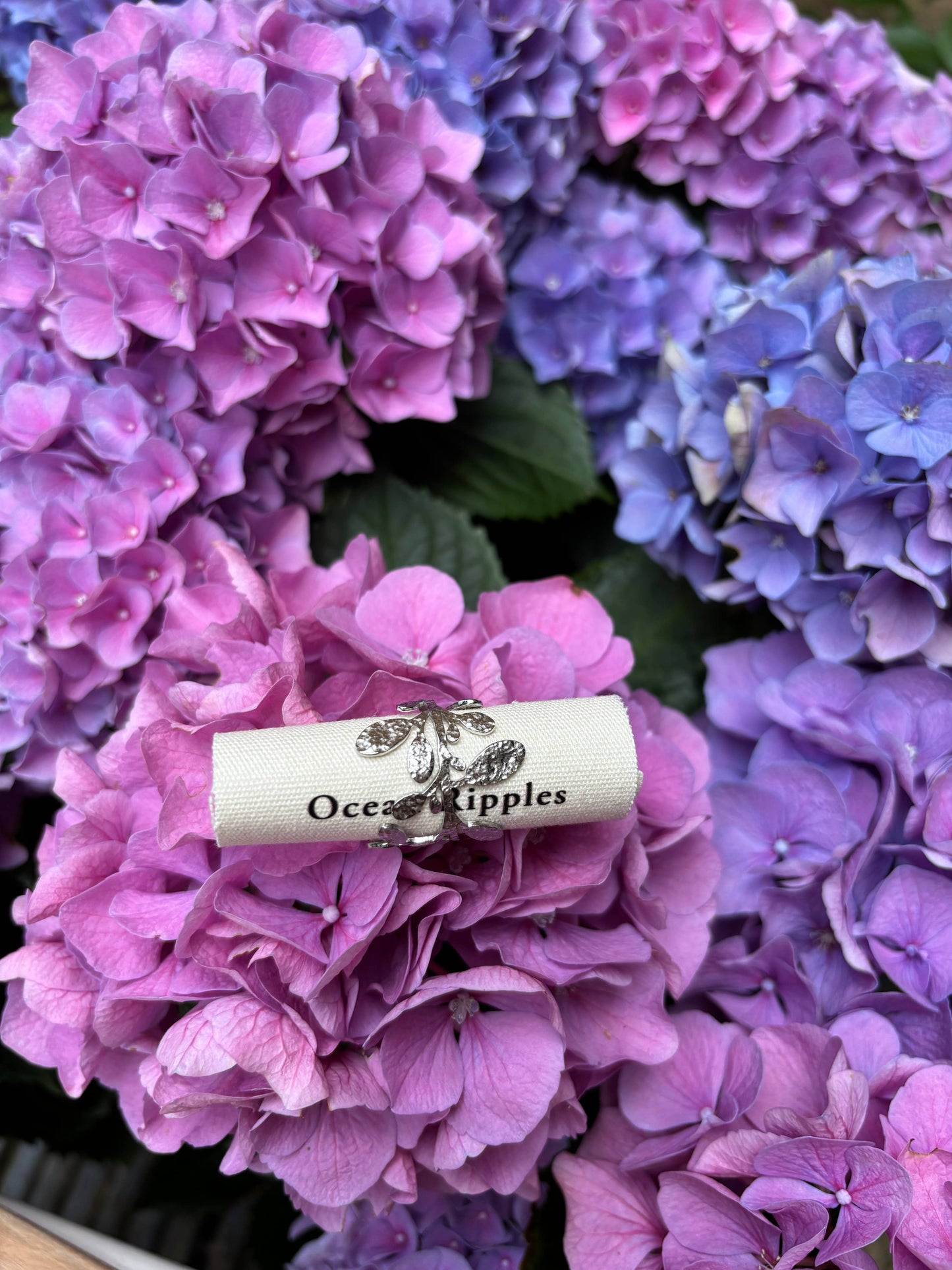 18ct Gold Plated Wrapped Around Leaf Ring - Available In Silver: Silver