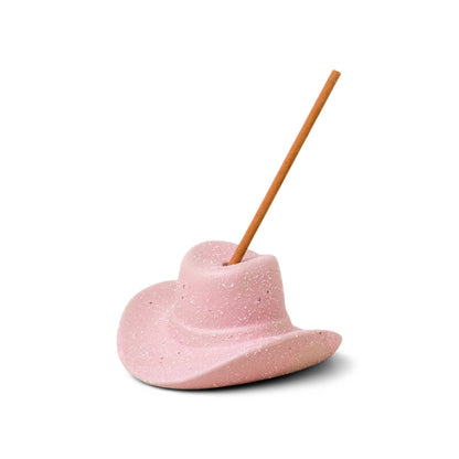 Paddywax Cowboy Hat Incense Holder & Scent Set - Hinoki Wood
