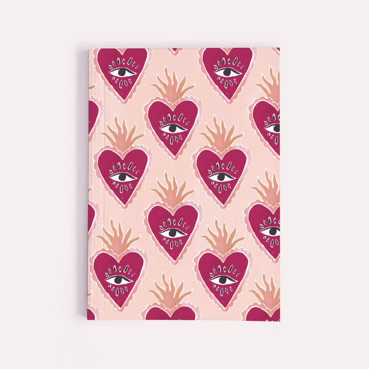 Sacred Heart Pocket Notebook | Plain Page Mini Blank Journal