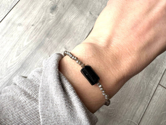 Obsidian Minimal Bracelet
