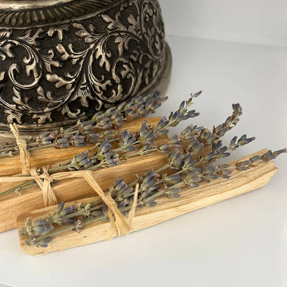 Mini Smudge Cluster, Palo Santo with Lavender 4"