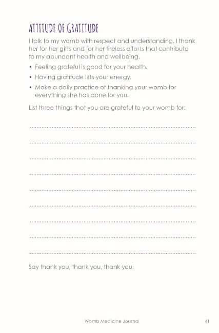 WOMB MEDICINE JOURNAL