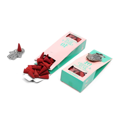 Spirit Incense Cone Set – 4 Unique Scents for Meditation Amber Musk