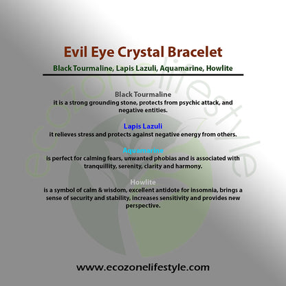 Power Bracelet - Evil Eye Crystal Bracelet A+ Grade