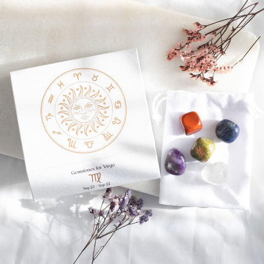 Zodiac Crystal Tumblestone Sets Virgo