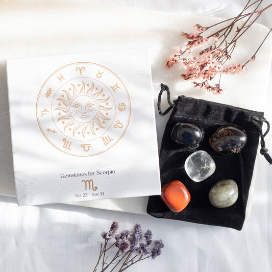 Zodiac Crystal Tumblestone Sets Scorpio