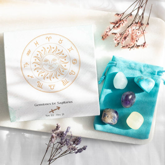 Zodiac Crystal Tumblestone Sets Sagittarius