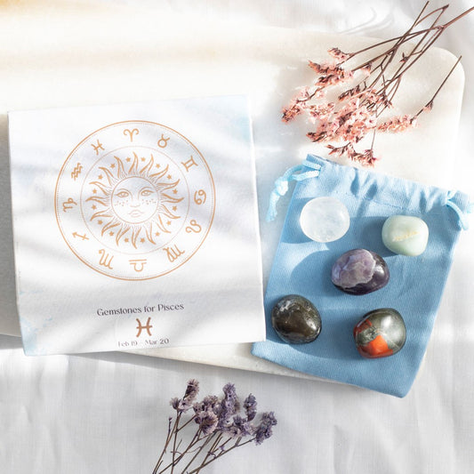 Zodiac Crystal Tumblestone Sets Pisces