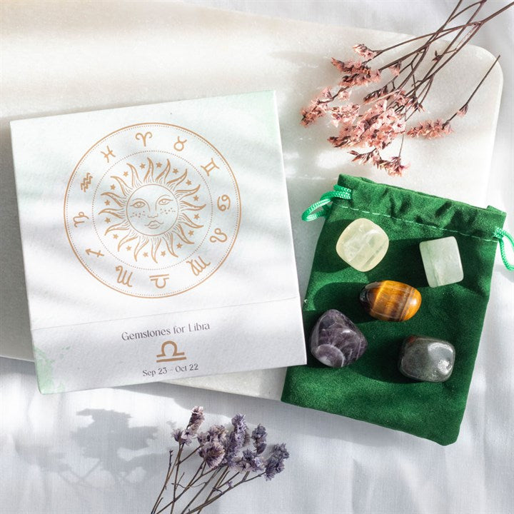 Zodiac Crystal Tumblestone Sets Libra