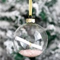 Rose Quartz Manifestation Glass Christmas Bauble Kit