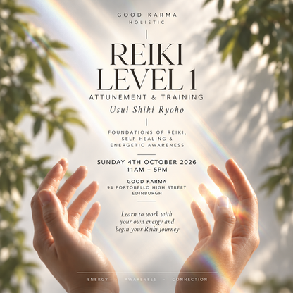 Reiki 1 Attunement Sunday 4th October 2026