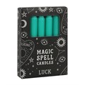 12 Green 'Luck' Spell Candles