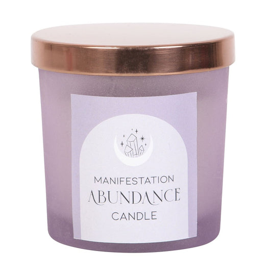 Abundance Crystal Chip Candle in Glass Pot