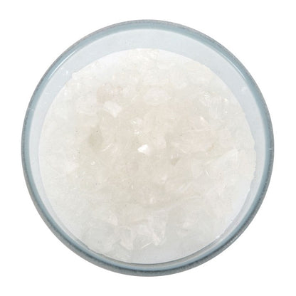 Positive Energy Crystal Chip Candle in Glass Pot White Sage