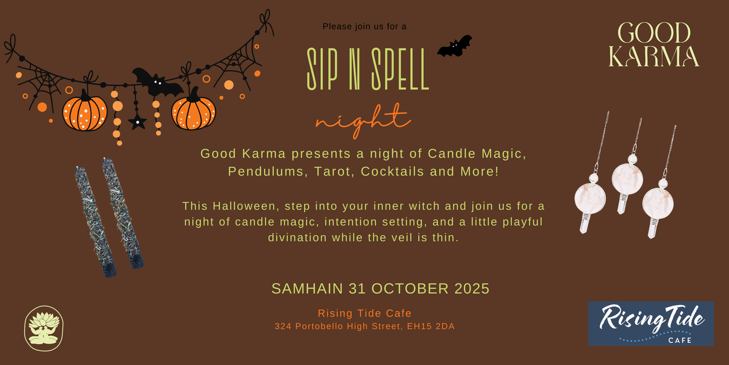 Good Karma Sip n Spell Event 31st October