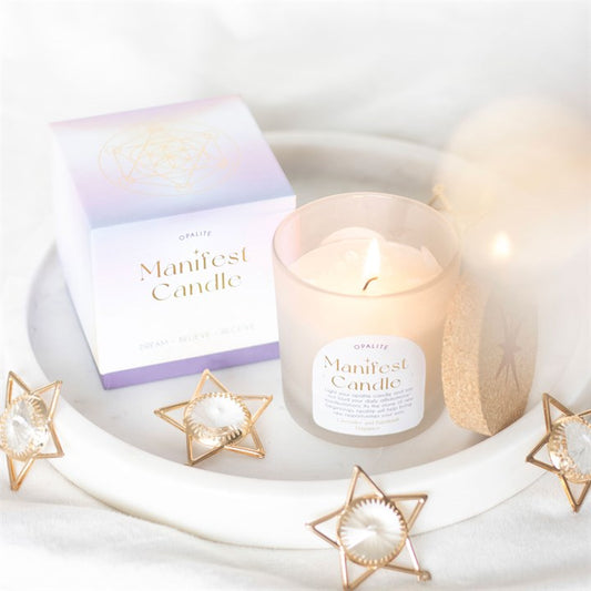 Manifestation Candle Opalite Lavender & Patchouli